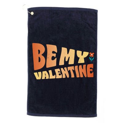 Be My Valentine Floral Cute Gift Golf Towel