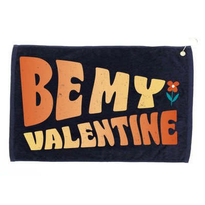 Be My Valentine Floral Cute Gift Grommeted Golf Towel