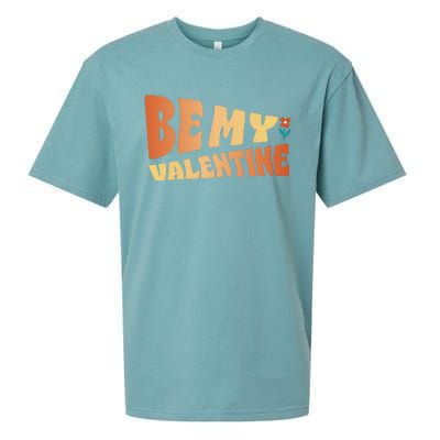 Be My Valentine Floral Cute Gift Sueded Cloud Jersey T-Shirt