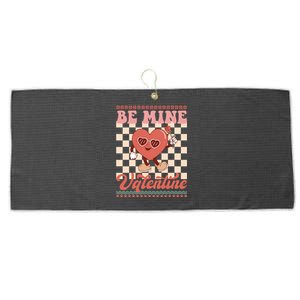 Be Mine Valentine Funny Gift For Valentine's Day Large Microfiber Waffle Golf Towel