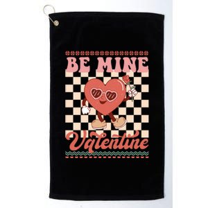 Be Mine Valentine Funny Gift For Valentine's Day Platinum Collection Golf Towel