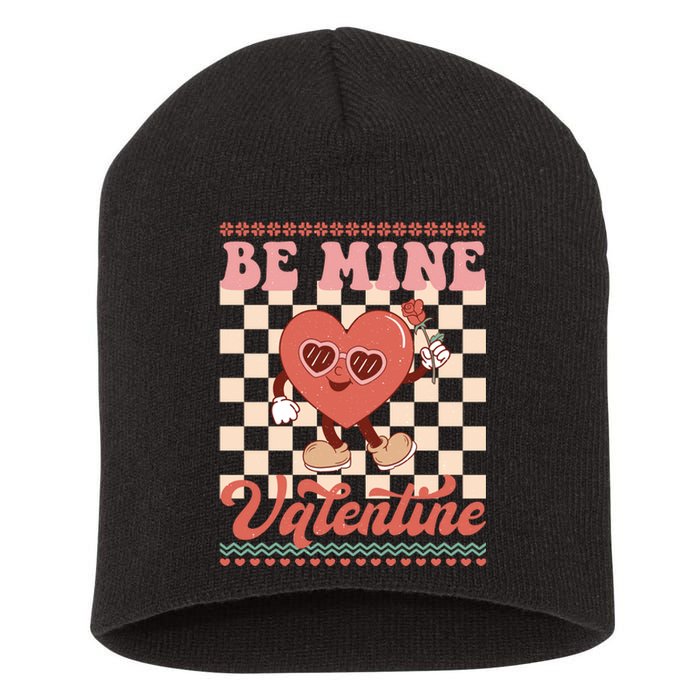 Be Mine Valentine Funny Gift For Valentine's Day Short Acrylic Beanie