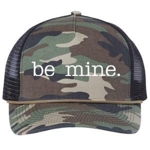 Be Mine Valentine Funny Cute Valentines Day Retro Rope Trucker Hat Cap