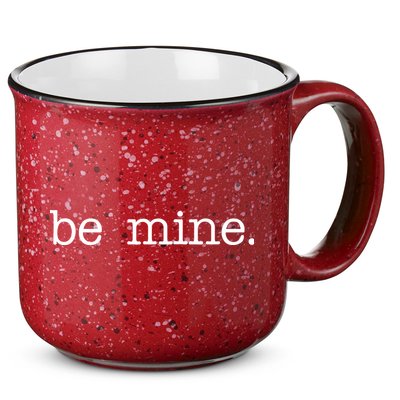 Be Mine Valentine Funny Cute Valentines Day 15oz Campfire Ceramic Mug