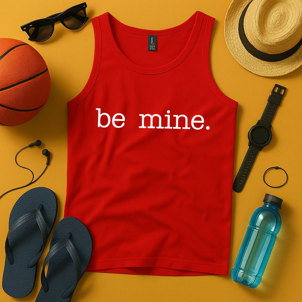 Be Mine Valentine Funny Cute Valentines Day Tank Top