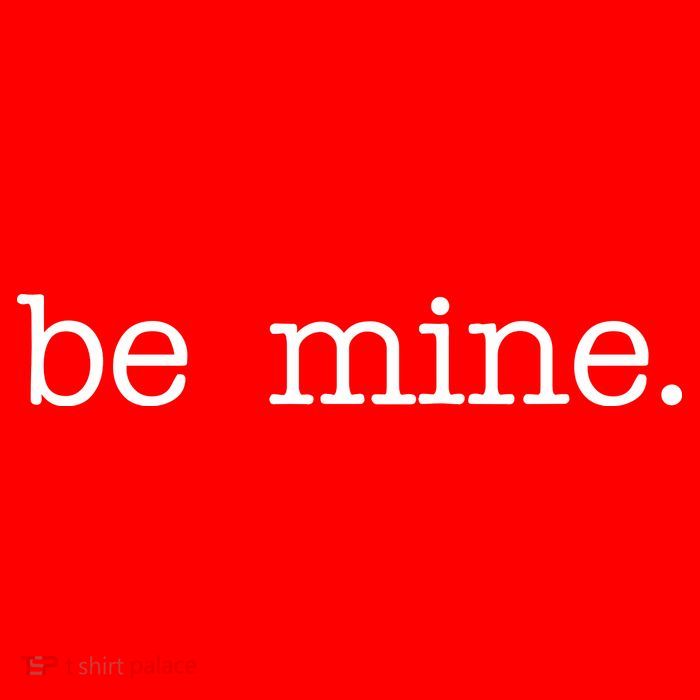 Be Mine Valentine Funny Cute Valentines Day Women's V-Neck T-Shirt