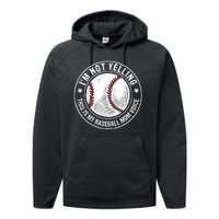 Baseball Mom Voice Funny Baseball Mama Mothers Day Performance Fleece Hoodie