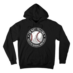 Baseball Mom Voice Funny Baseball Mama Mothers Day Hoodie