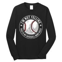 Baseball Mom Voice Funny Baseball Mama Mothers Day Long Sleeve Shirt