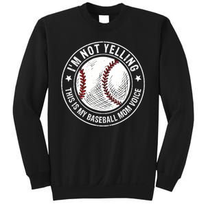 Baseball Mom Voice Funny Baseball Mama Mothers Day Sweatshirt