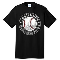 Baseball Mom Voice Funny Baseball Mama Mothers Day Tall T-Shirt