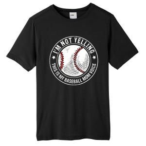 Baseball Mom Voice Funny Baseball Mama Mothers Day Tall Fusion ChromaSoft Performance T-Shirt