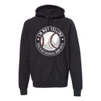 Baseball Mom Voice Funny Baseball Mama Mothers Day Premium Hoodie