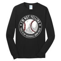 Baseball Mom Voice Funny Baseball Mama Mothers Day Tall Long Sleeve T-Shirt