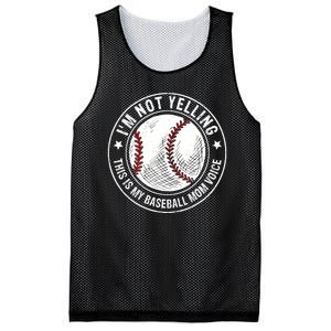 Baseball Mom Voice Funny Baseball Mama Mothers Day Mesh Reversible Basketball Jersey Tank