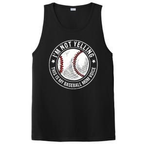 Baseball Mom Voice Funny Baseball Mama Mothers Day PosiCharge Competitor Tank