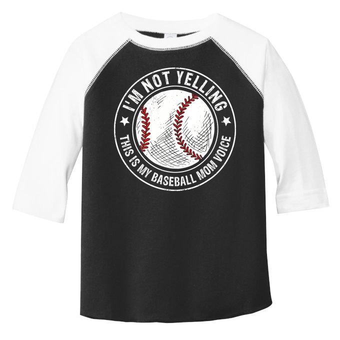 Baseball Mom Voice Funny Baseball Mama Mothers Day Toddler Fine Jersey T-Shirt