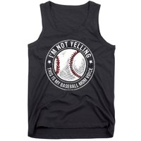 Baseball Mom Voice Funny Baseball Mama Mothers Day Tank Top