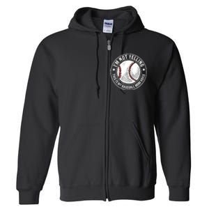 Baseball Mom Voice Funny Baseball Mama Mothers Day Full Zip Hoodie