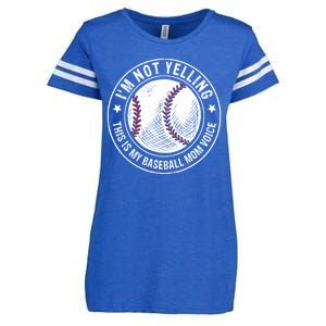 Baseball Mom Voice Funny Baseball Mama Mothers Day Enza Ladies Jersey Football T-Shirt