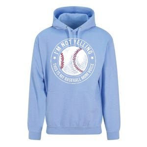 Baseball Mom Voice Funny Baseball Mama Mothers Day Unisex Surf Hoodie