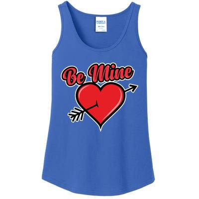 Be Mine Valentine's Day I Cute Heart I Be Mine Funny Gift Ladies Essential Tank