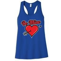 Be Mine Valentine's Day I Cute Heart I Be Mine Funny Gift Women's Racerback Tank