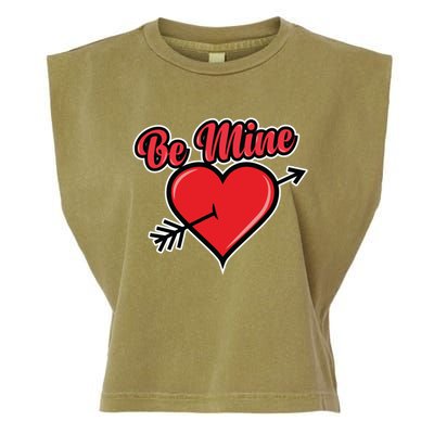 Be Mine Valentine's Day I Cute Heart I Be Mine Funny Gift Garment-Dyed Women's Muscle Tee