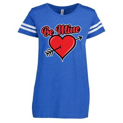 Be Mine Valentine's Day I Cute Heart I Be Mine Funny Gift Enza Ladies Jersey Football T-Shirt