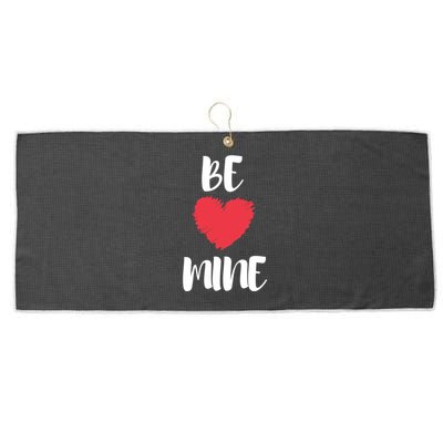 Be Mine Valentine's Day Phrases Meaningful Gift Large Microfiber Waffle Golf Towel