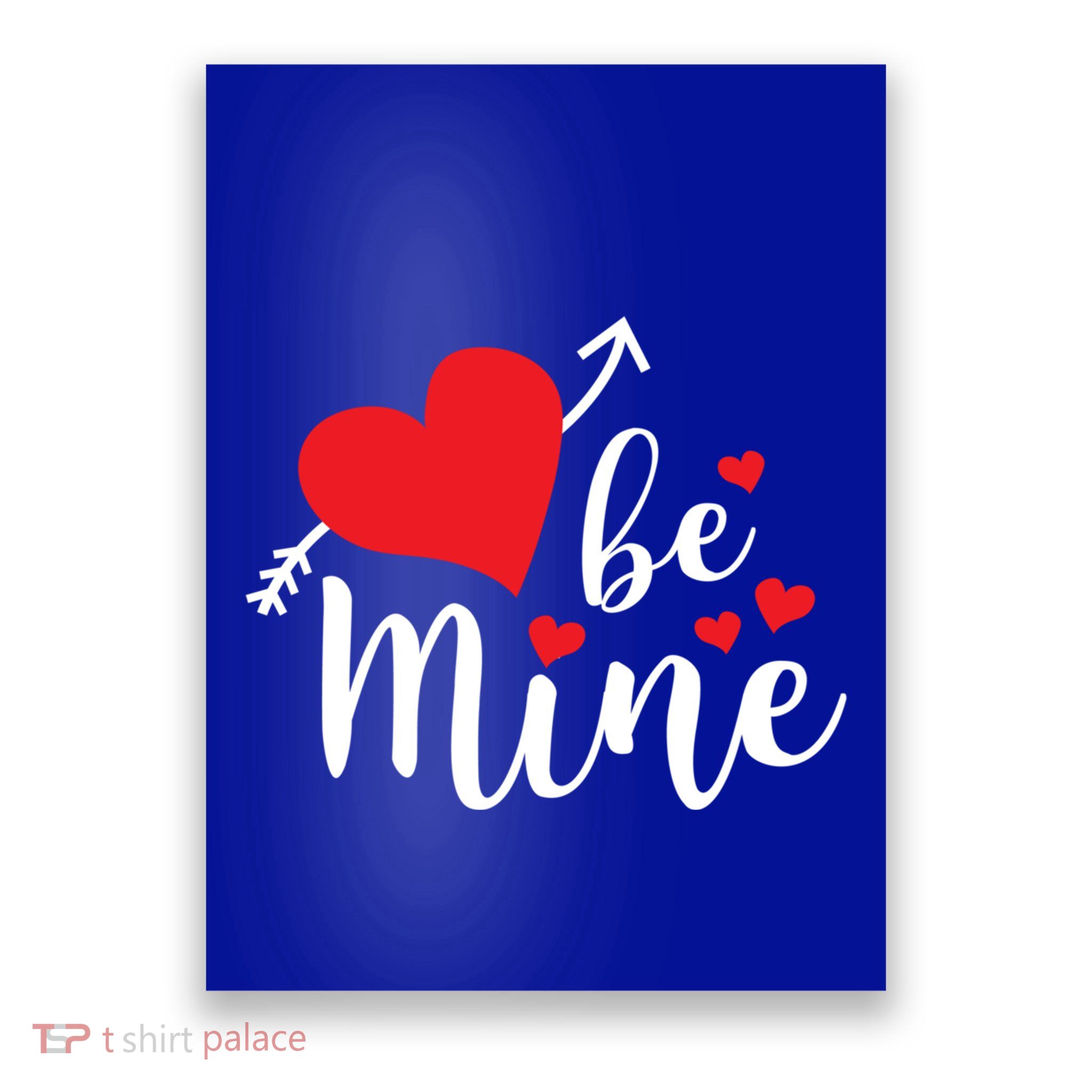 Be Mine Valentine's Day Cute Heart Gift Poster