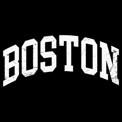 Boston Massachusetts Vintage Distressed Worn T-Shirt
