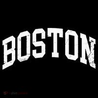 Boston Massachusetts Vintage Distressed Worn Tall T-Shirt