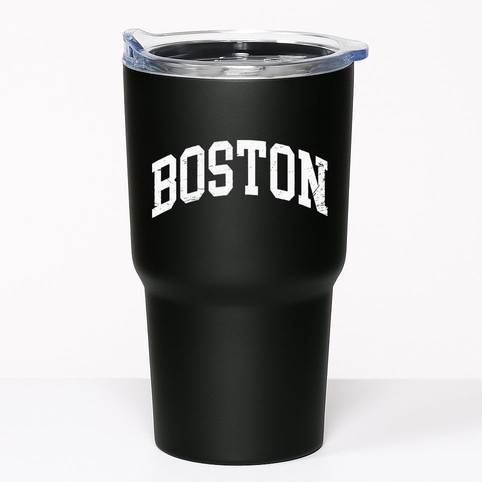 Boston Massachusetts Vintage Distressed Worn Tumbler