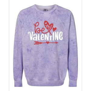 Be My Valentine Cute Gift Colorblast Crewneck Sweatshirt