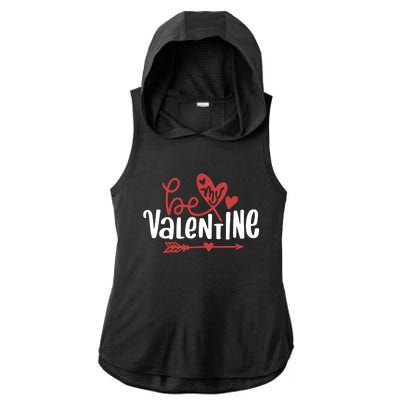 Be My Valentine Cute Gift Ladies PosiCharge Tri-Blend Wicking Draft Hoodie Tank