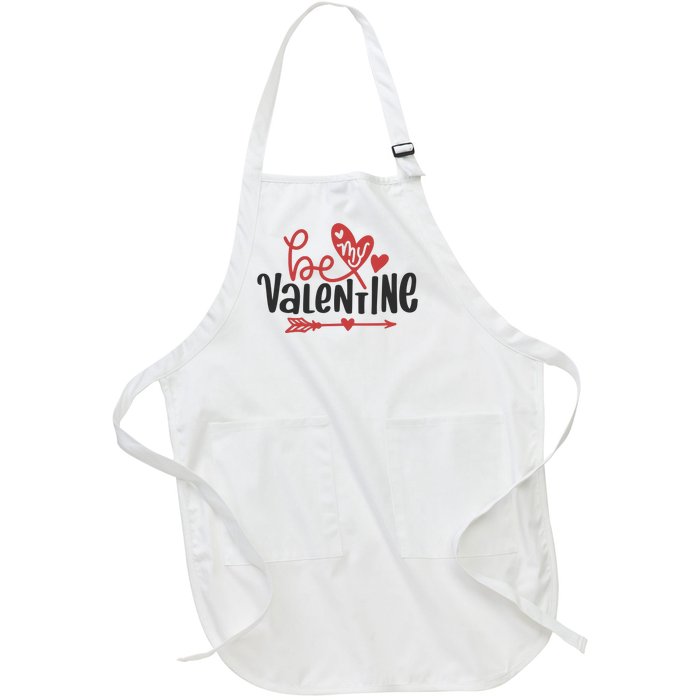 Be My Valentine Cute Gift Full-Length Apron With Pockets