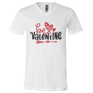 Be My Valentine Cute Gift V-Neck T-Shirt