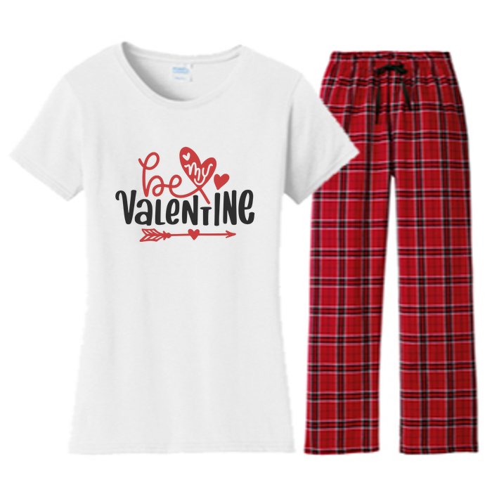 Be My Valentine Cute Gift Women's Flannel Pajama Set