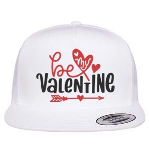 Be My Valentine Cute Gift Flat Bill Trucker Hat