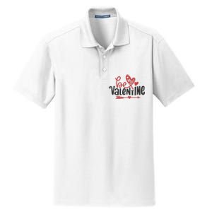 Be My Valentine Cute Gift Dry Zone Grid Polo