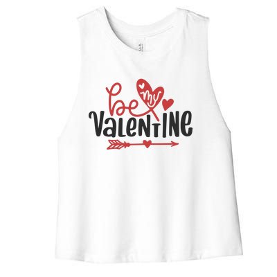 Be My Valentine Cute Gift Women's Racerback Cropped Tank