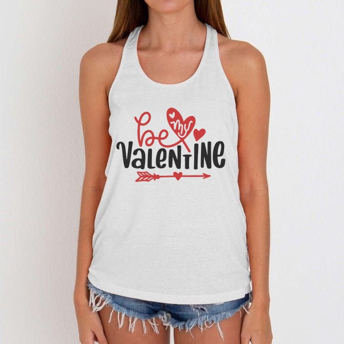 Be My Valentine Cute Gift Women's Knotted Racerback Tank