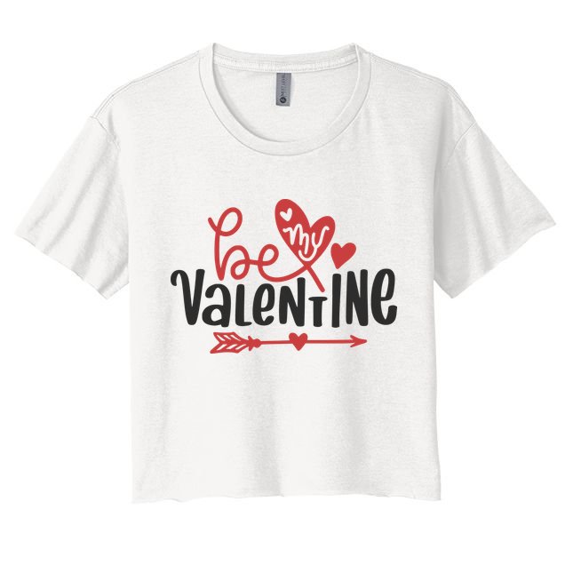 Be My Valentine Cute Gift Crop Top
