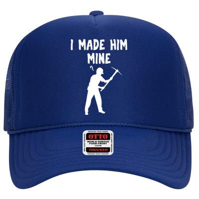 Bee Mine Valentine's Day Gift High Crown Mesh Back Trucker Hat