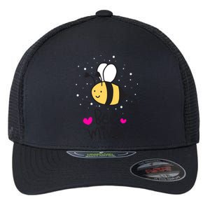 Bee Mine Valentine's Day Gift Flexfit Unipanel Trucker Cap