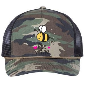 Bee Mine Valentine's Day Gift Retro Rope Trucker Hat Cap