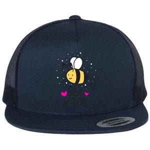 Bee Mine Valentine's Day Gift Flat Bill Trucker Hat