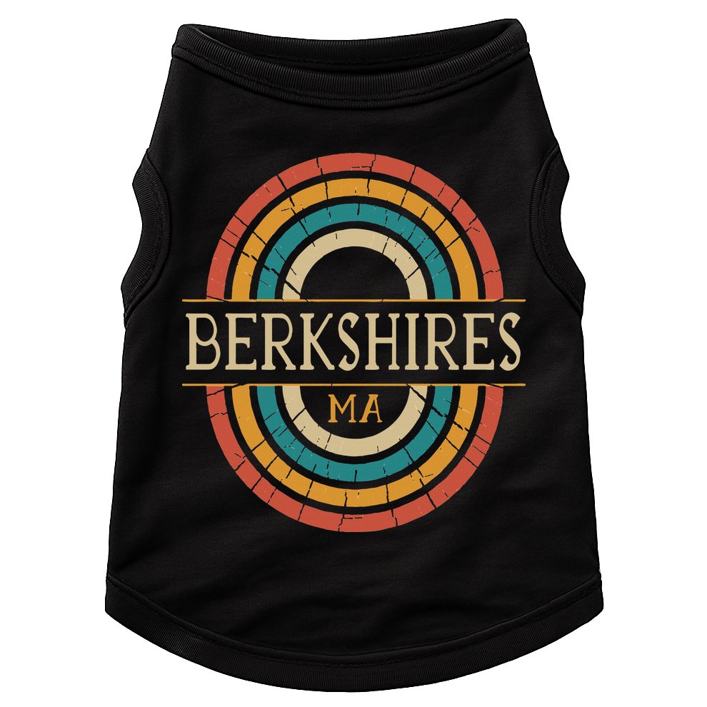 Berkshires Massachusetts Vintage Ma Retro Home State Doggie Tank