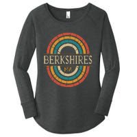 Berkshires Massachusetts Vintage Ma Retro Home State Women's Perfect Tri Tunic Long Sleeve Shirt